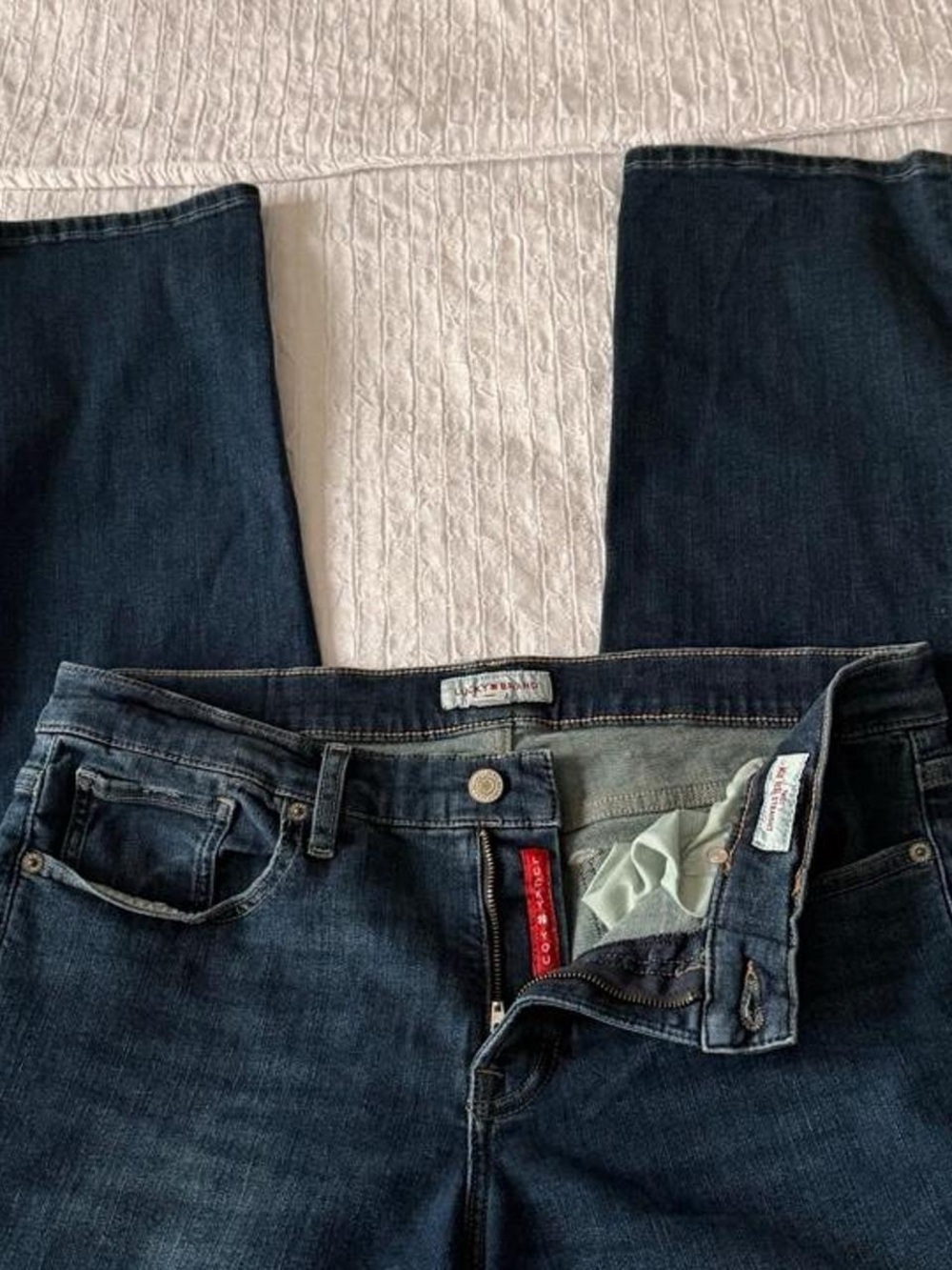 Dark Wash low rise woman Jeans - Classic Straight Leg